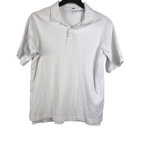 Lands' End Boys Polo Short Sleeve Shirt‎ Size XL 18/20 White School Shirt Casual
